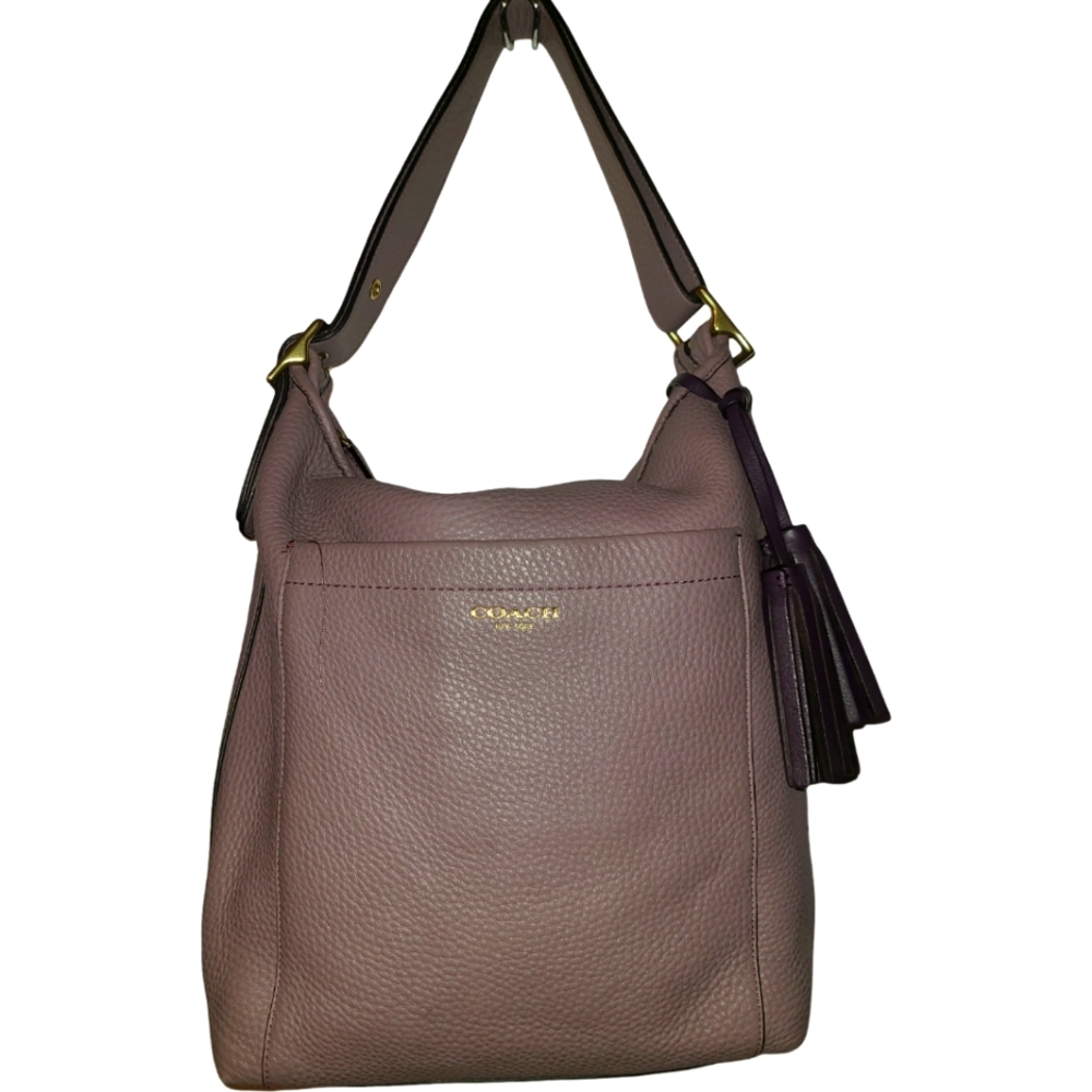 Authentic Coach Legacy Pebbled Leather Duffel in Lilac